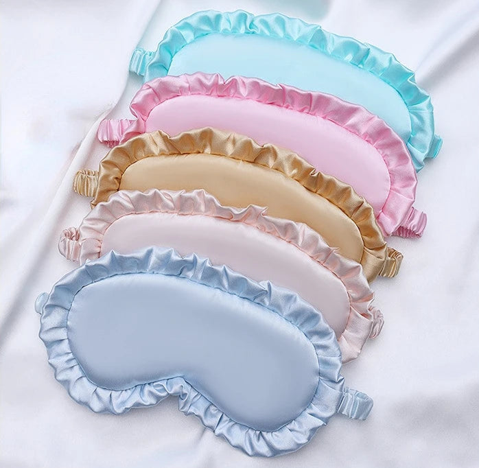 Sleeping mask with Ruffles