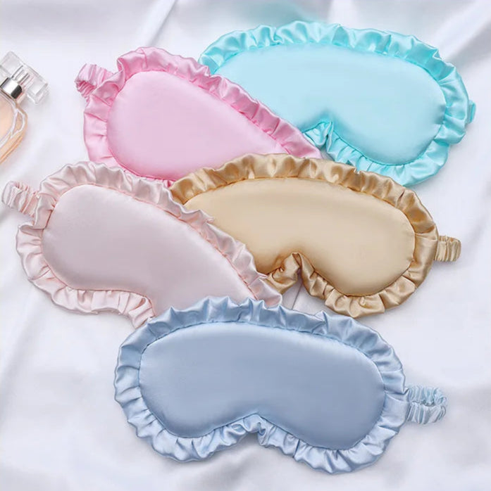 Sleeping mask with Ruffles
