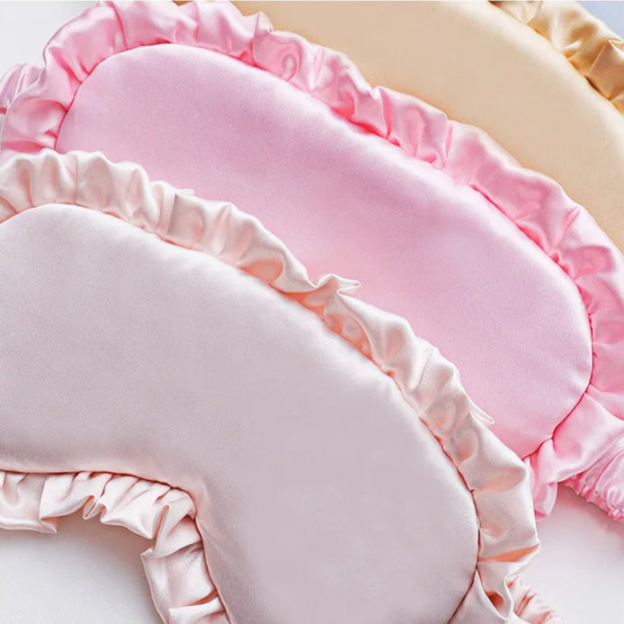 Sleeping mask with Ruffles